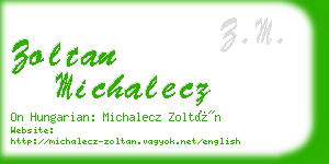 zoltan michalecz business card